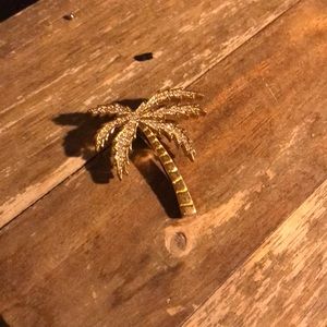 King Ice Palm Tree Pendent